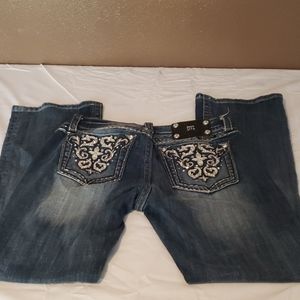 Miss me size 27 distressed jeans easy boot
